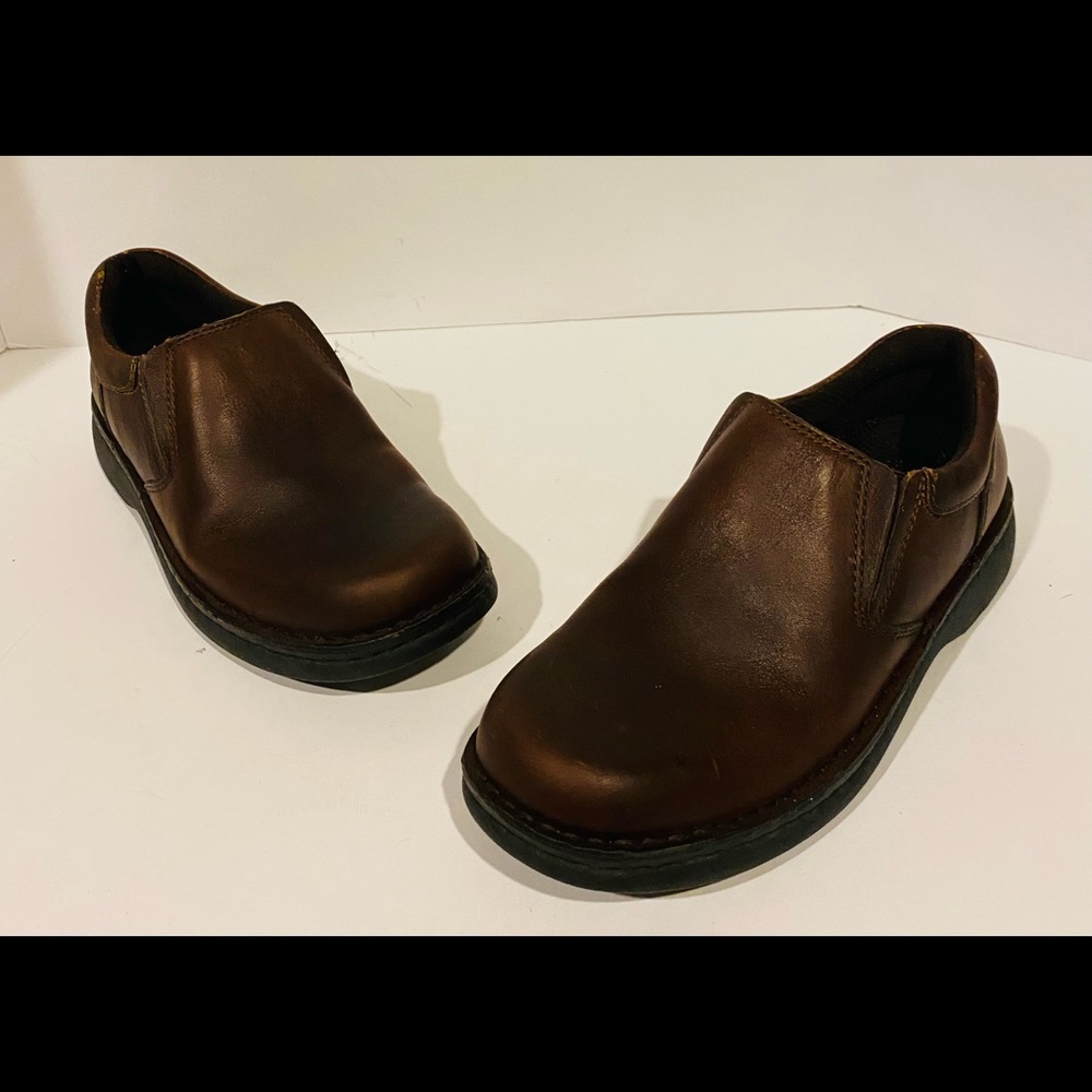 Lands' End Women's Brown Leather Slip-On Loafers